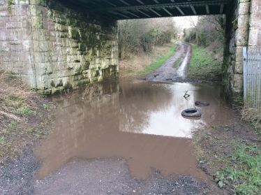 Cllr Nigel Jones call for action to sort out the Flooding New House Lane 